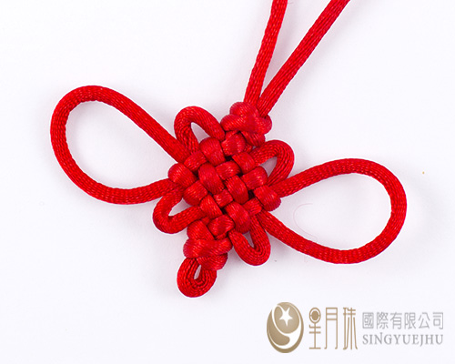 中国结吊饰-4号丝线盘长-700-红色
