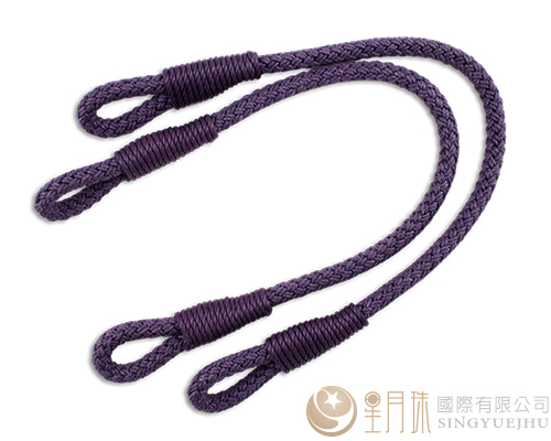 44cm±2cm腊绳手把-墨紫色(硬) 