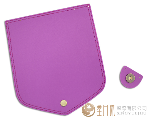 合成皮制-皮包扣-20.5*17.5cm-紫18