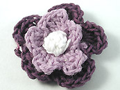 毛线编织花C-紫-3入