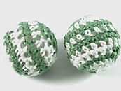 毛线球-21mm-绿+白-2入