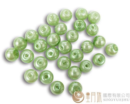 玻璃珍珠(20入)8mm-果绿24