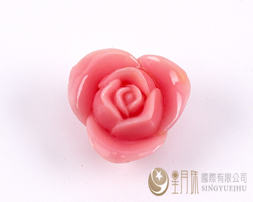软陶玫瑰花-30mm