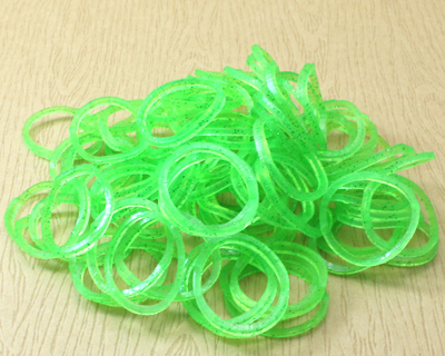 果冻色皮筋橡圈组-果冻绿(200克)