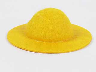 娃娃帽子-3.5cm-黄