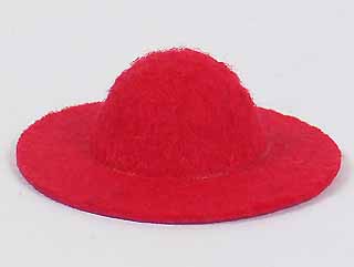 娃娃帽子-3.5cm-红