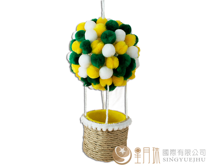 热气球夜灯-绿黄