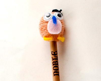 DIY木珠铅笔材料包-猫头雁