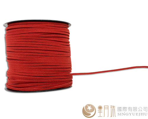 麂皮(韩国绒)-1分-100y 红