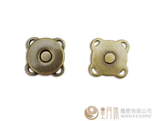 10mm四孔强力磁扣-古铜色(1付)