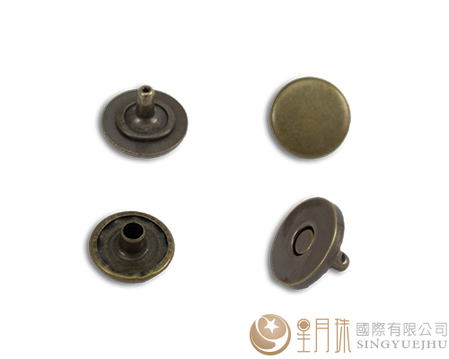 12mm磁扣-强力双面撞钉-古铜色(1付)