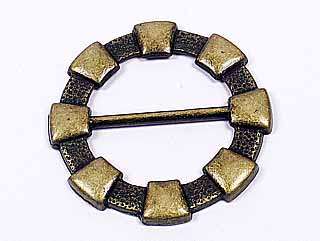 A级古铜圆型花纹环-1入