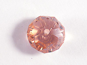 捷克扁圆珠12*8mm-粉红色