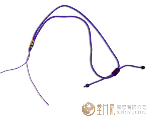 曼波线可调式中国结项鍊-紫676-1入