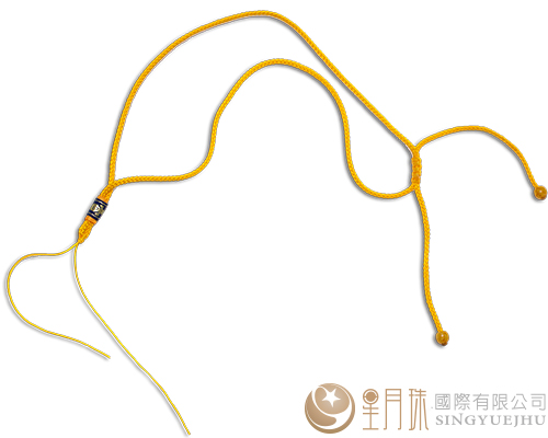 曼波線可調式中國結項鍊-黃523-1入