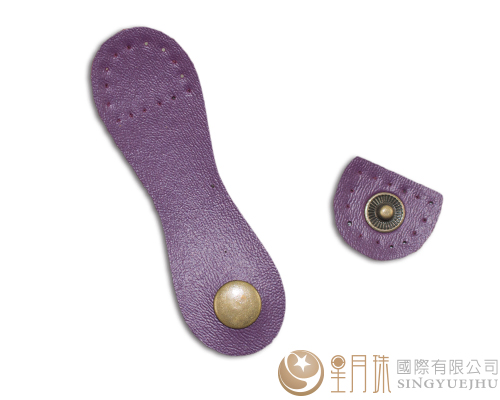 合成皮製-皮包扣-9*2.5cm-深紫12