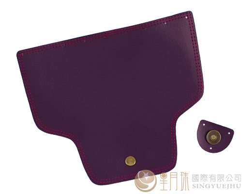 合成皮製-皮包扣-23.5*19.5cm-深紫色12