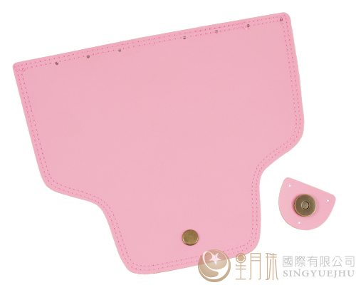 合成皮製-皮包扣-23.5*19.5cm-粉紅07