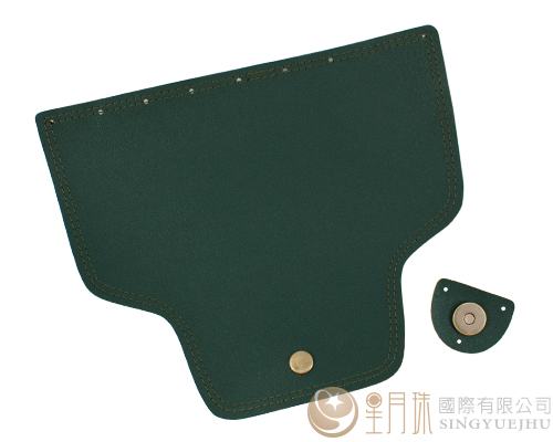 合成皮製-皮包扣-23.5*19.5cm-深綠色17