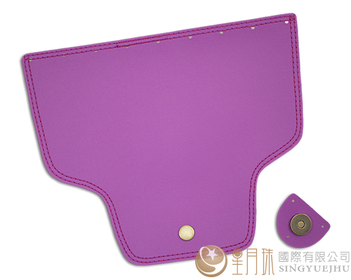 合成皮製-皮包扣-23.5*19.5cm-紫18