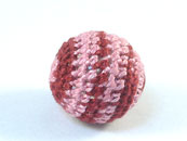 毛線球-21mm-粉紅+暗紅-2入