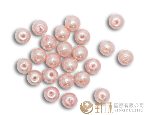 玻璃珍珠(50入)4mm-淺粉13