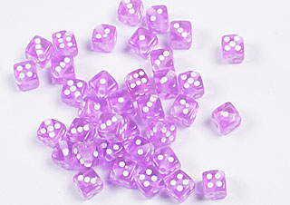 骰子珠-紫色