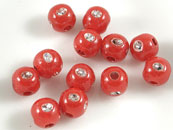 4鑽圓珠-紅色-半兩裝