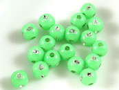 4鑽圓珠-果綠色-半兩裝