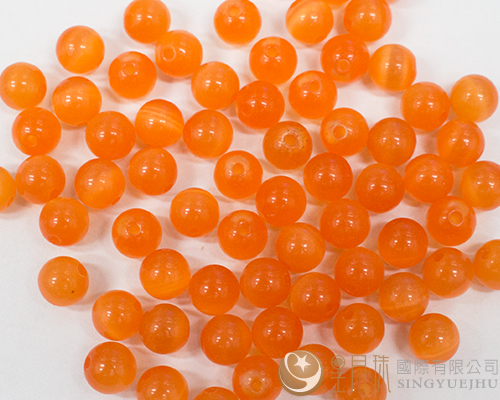 6mm圓型珠-橘