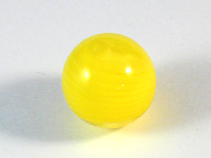 樹酯珠17mm-黃色-10顆裝