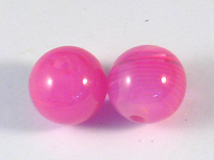 樹酯珠14mm-粉紅色-10顆裝