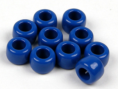 中國珠(平口珠)8mm-寶藍色-半兩