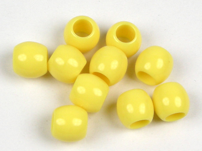 大孔珠9mm-黃色-半兩