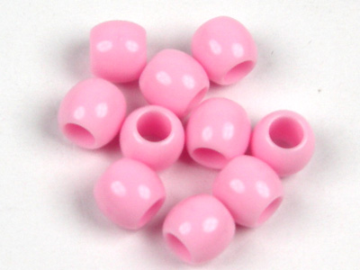 大孔珠9mm-粉紅色-半兩