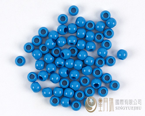 大孔珠8mm-藍色-半兩