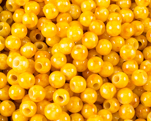 水染珠-6mm-黃色
