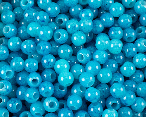水染珠-6mm-土耳其藍色