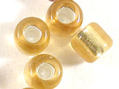 玻璃珠(大包)-中灌銀-金黃-2mm