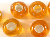 玻璃珠(大包)-中灌银-橘-2mm