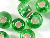 2mm玻璃珠-中灌銀-綠