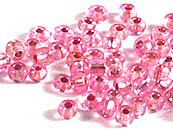 玻璃珠(大包)-中灌銀-深粉紅-2mm