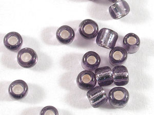 玻璃珠(大包)-中灌銀-紫-3mm