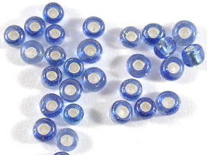 玻璃珠(大包)-中灌銀-紫藍-3mm