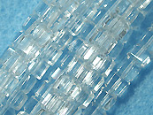 玻璃方型珠4*4mm-透明白