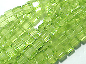 玻璃方型珠4*4mm-浅绿(10入)