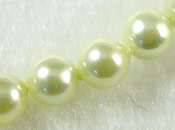 A級貝殼珍珠-4mm黃彩