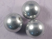 A級貝殼珍珠半洞(1入)12mm-灰彩