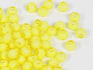 圆形珠中珠-黄色-4mm