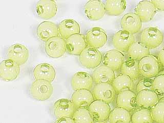 圆形珠中珠-果绿色-4mm
